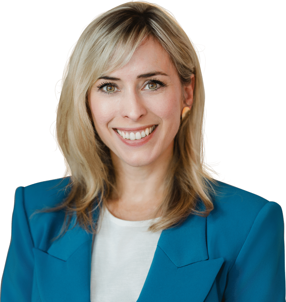 Coaching Eltern - Madeleine Haller in blau